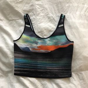 Clover Canyon Patterned Crop Top Tank